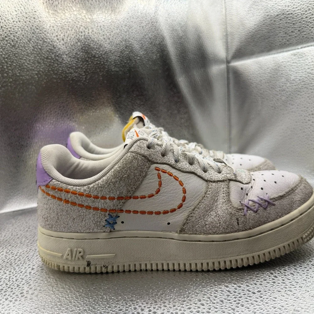 Size 7 Nike Air Force 1 '07 SE 101 White Sail Womens Athletic Shoes DX2348-100‎